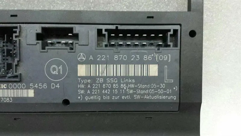 Mercedes S-Class W221 seat control unit left A2218702386 left seat control unit
