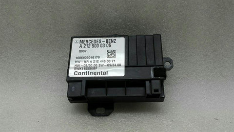 MERCEDES E CLASS W212 FUEL PUMP MODULE A2129000306 CONTROL UNIT FUEL PUMP