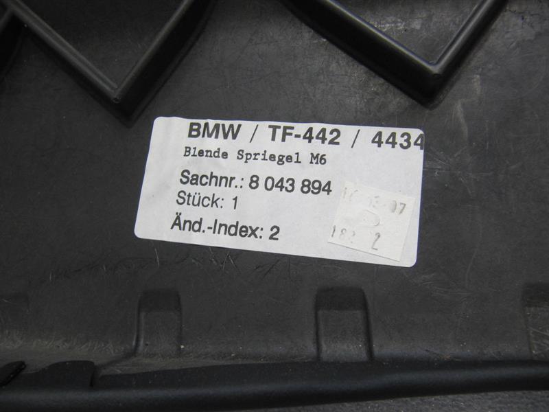 BMW E64 M6 CONVERTIBLE INDIVIDUAL LEATHER OVERHEAD PANEL 8043894 LID