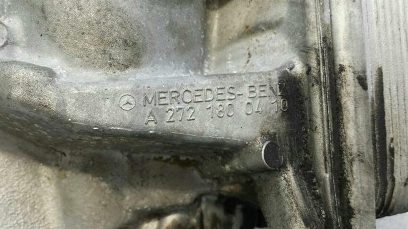 Mercedes CLS W219 Oil Filter Housing A2721800510 Oil Cooler Holder M272 M273 V8 V6