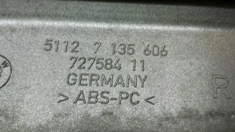 BMW 7 Series E65 Rear Right Bumper Moulding 0399083 Bumper Rear Bar RE