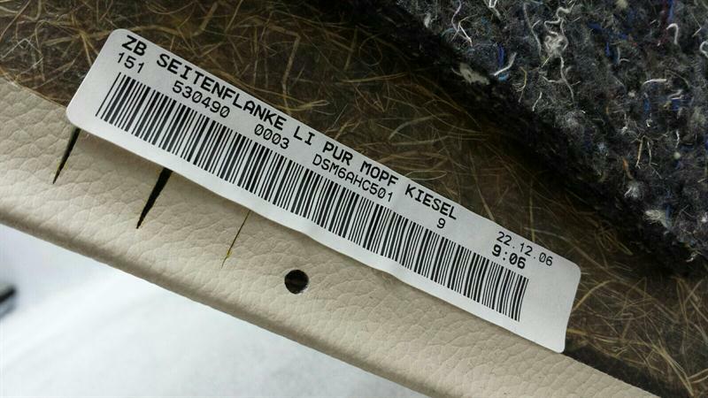 Mercedes SL R230 Left Quarter Cover A2306902925 Side Flanks Cover Left