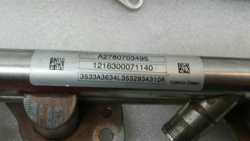 Mercedes CLS W218 Fuel Injection Moulding Pipe Distributor A2780703395 Fuel Rail M278 V8