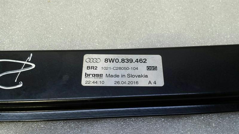 Audi A4 8W right rear door winder 8W0839462 window regulator rear right