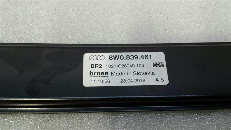 Audi A4 8W left rear door winder 8W0839461 window regulator rear left