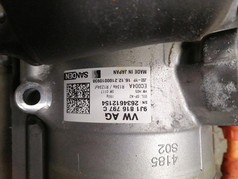 Porsche Taycan 9J A/C Compressor 9J1816797C Air Conditioning Compressor