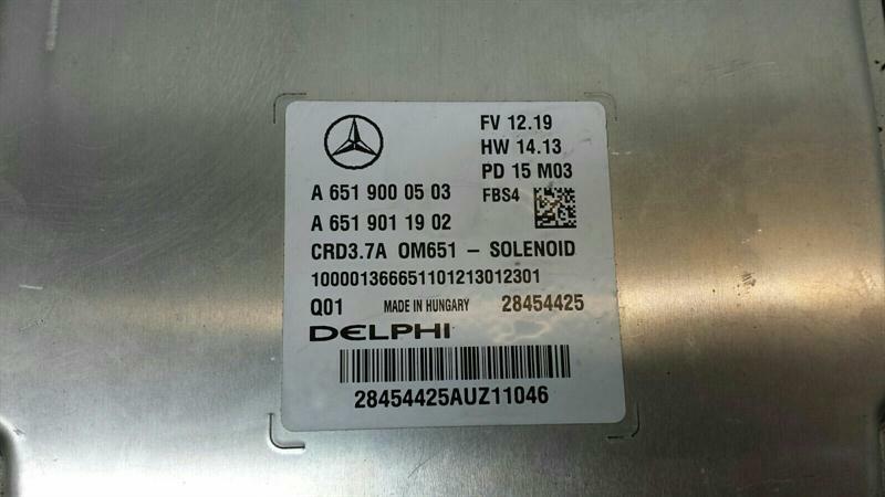 Mercedes E Class W212 OM651 Engine ECU A6519000503 Engine Control Unit