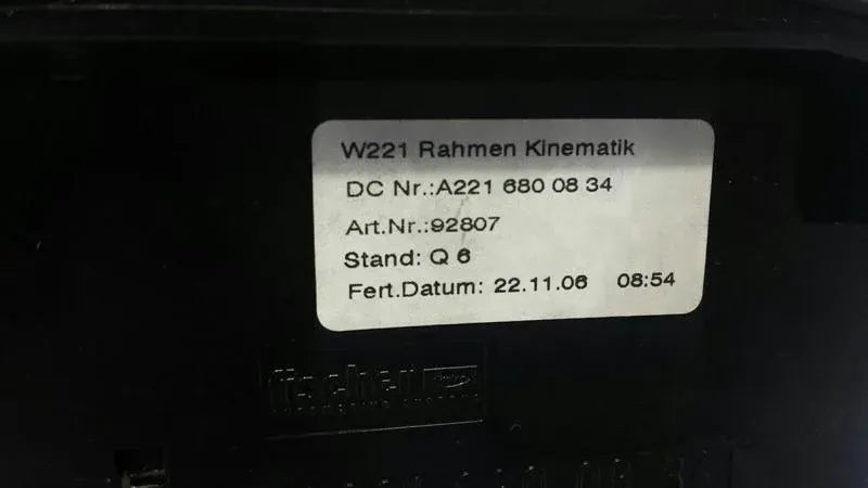 Mercedes S-Class W221 Kinematic Cover A2216800834 Cover Trim