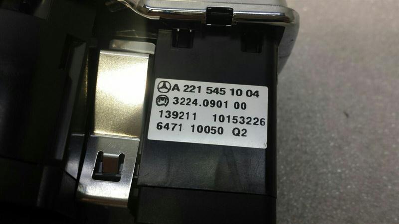 Mercedes S-Class W221 Headlight Switch A2215450104 Light Switch