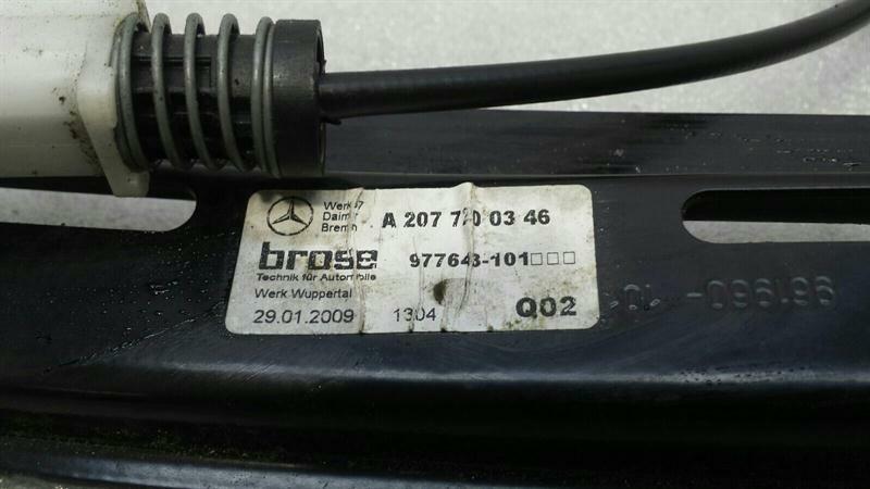 Mercedes E Class W207 Left Front Door Winder A2077200346 Window Regulator Front Li