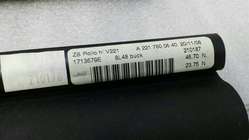 Mercedes S-class W221 Panorama Sun Blind Rolls A2217800640 Panoramic Roll