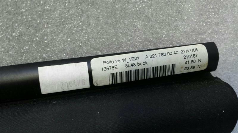 Mercedes S-class W221 Panorama Sun Blind Rolls A2217800640 Panoramic Roll