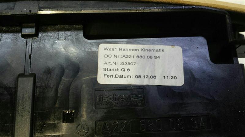 Mercedes S-Class W221 Cover Trim A2216800834 Kinematic Cover Tray