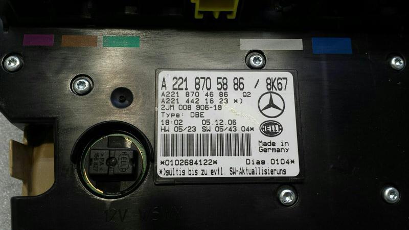 Mercedes S-class W221 Dome Light A2218705886 Interior Light Interior Light