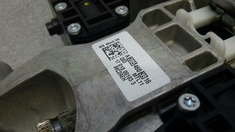 Mercedes C W205 Steering Column A2054608801 Steering Column Electrical