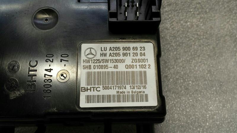 Mercedes C Class W205 Climate Control Module A2059006923 Climate Control Unit
