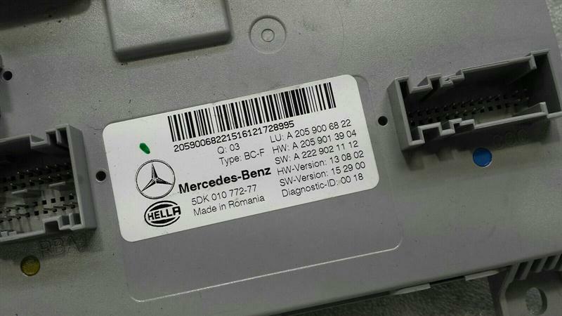 Mercedes C Class W205 Electronic Module A2059006822 ECU SAM