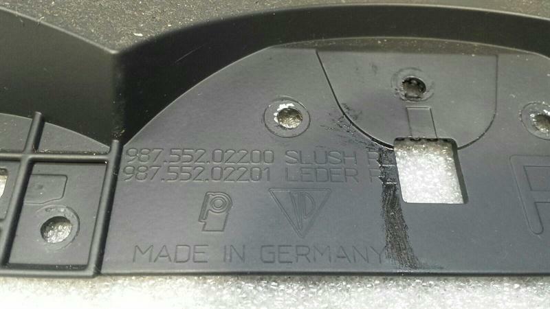 Porsche Boxster 987 Dashboard Cover 98755202200 Speedometer Trim