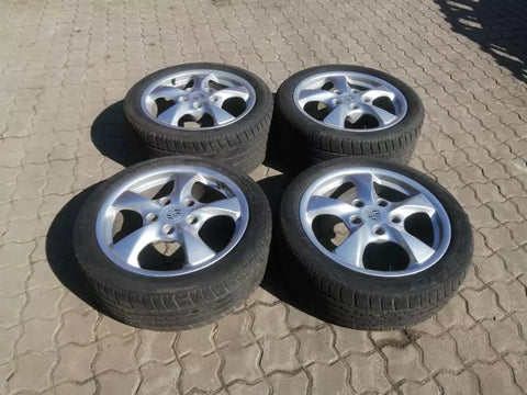 Porsche Boxster 986 Wheel Set 98636212401 Alloy Rim Set 8.5JX17 ET48 7JX17 ET55