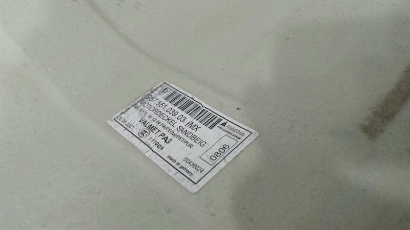 Porsche Boxster 987 Luggage Compartment Cover 98755103903 Trunk Trunk Trim
