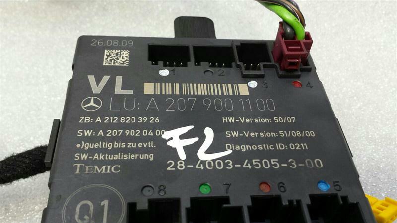 Mercedes E Class W207 C207 Left Door Module A2079001100 Door Control Unit Left