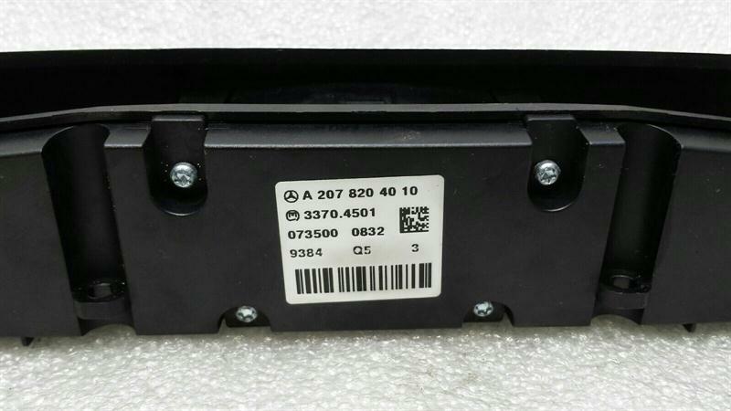 Mercedes E Class W207 Seat Heating PDC Switch A2078204010 Switch