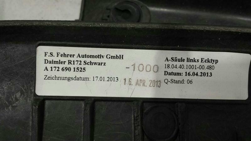 Mercedes SLK R172 Roof Lining A1727900245 Roof Sky Set Black Black AMG Pack