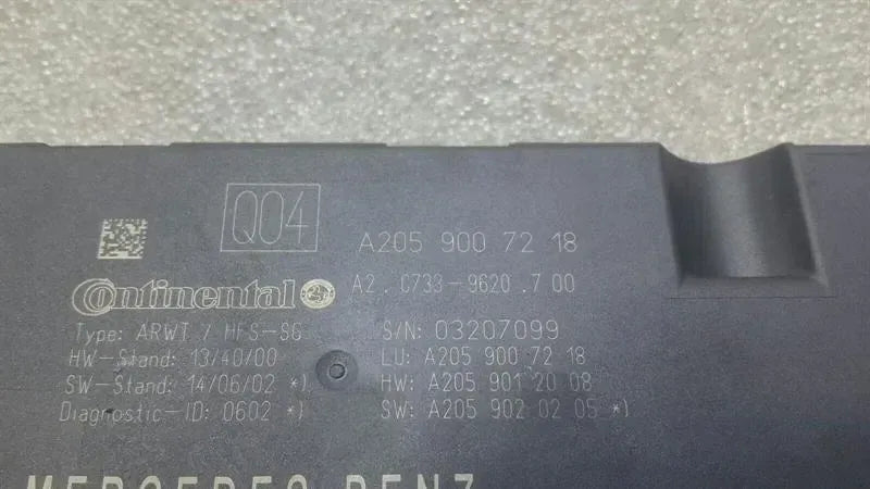 Mercedes C Class W205 Boot Lid Module A2059007218 Tailgate Control Unit
