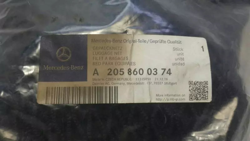 Mercedes C Class W205 Luggage Net A2058600374 Boot Liner