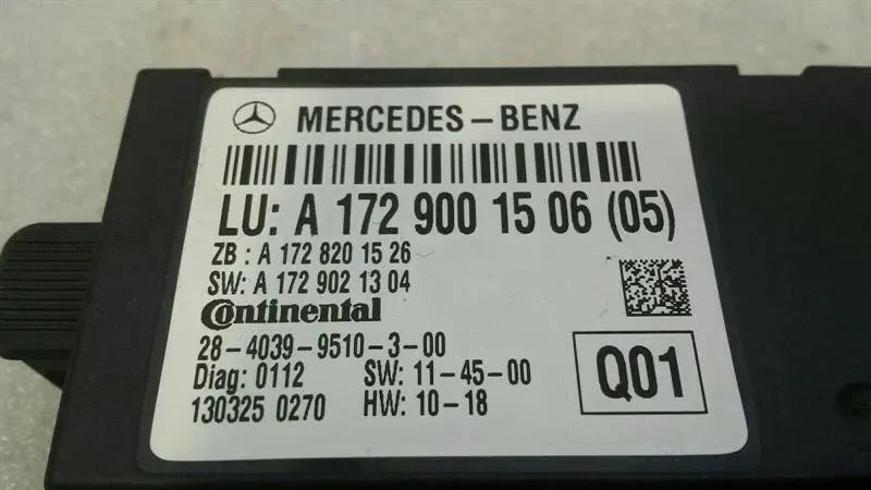 Mercedes SLK R172 Sunroof Unit A1729001506 Sunroof Top Control Unit