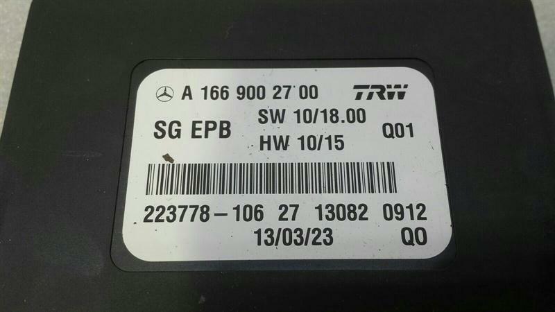 Mercedes SLK R172 control unit parking brake A1669002700 El. Park brake modules