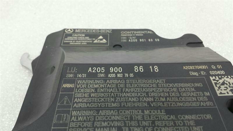 Mercedes C Class W205 Safety Module ECU A2059008618 Air Control Unit SRS