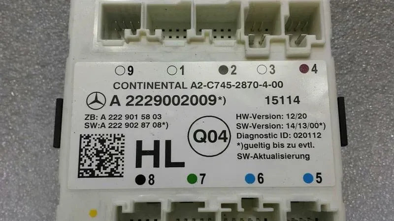Mercedes C Class W205 Rear Left Door Module A2229002009 Door Control Module