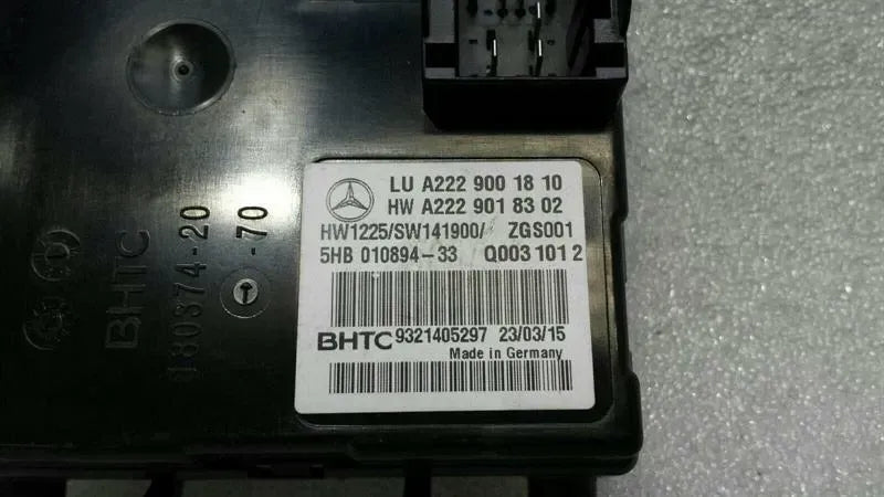 MERCEDES C CLASS W205 DIESEL CONTROL UNIT ECU A2229001810 ECU