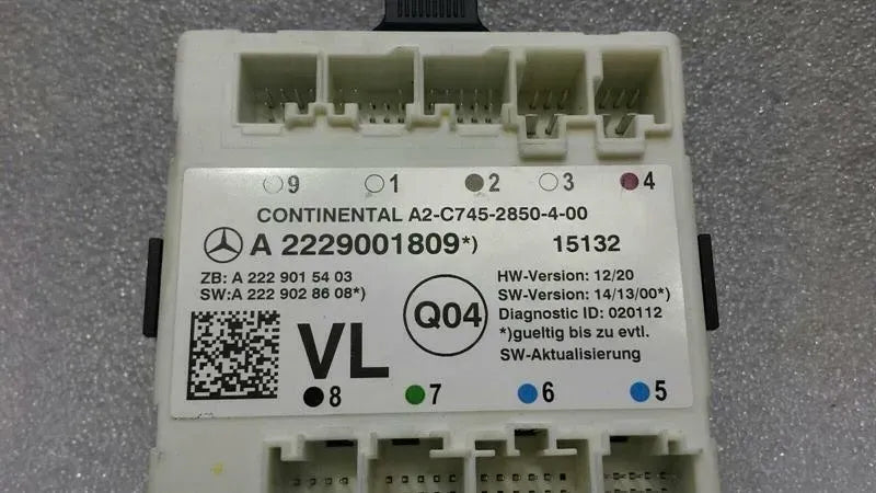 Mercedes C Class W205 FLH Door Module A2229001809 Door Control Unit Front Left