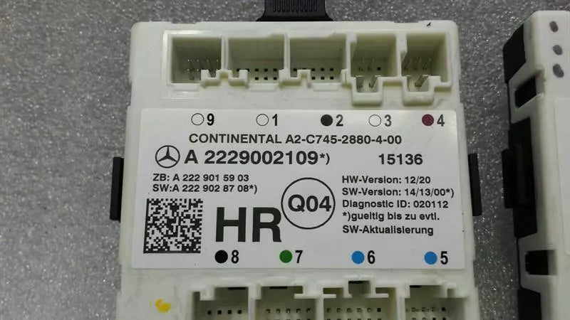 Mercedes C Class W205 Door Control Module A2229002109 Door Control Unit