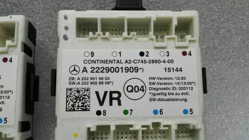 Mercedes C Class W205 Door Control Module A2229002109 Door Control Unit