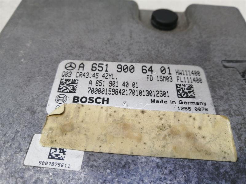 Mercedes C Class W205 Engine ECU A6519006401 Engine Control Unit OM651