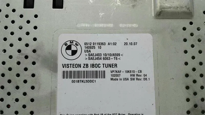 BMW 7 series E65 E63 E90 E82 Tuner Module 9119363 ECU IBOC