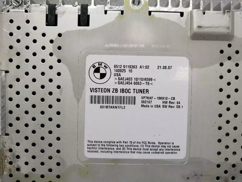 BMW 7 series E65 tuner module 9119363 control unit
