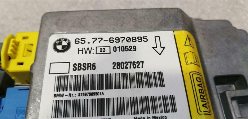 BMW 7 series E65 safety modules ECU set 6970889 air control unit SRS set