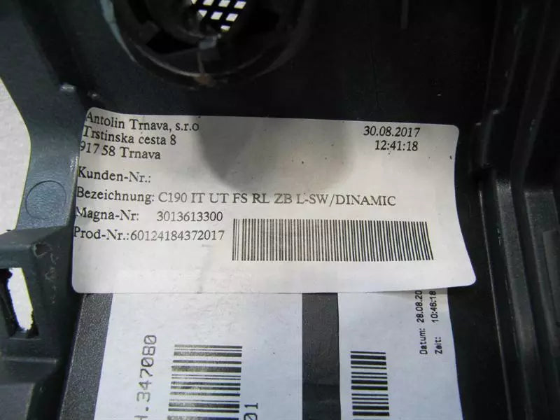 MERCEDES GT C190 GTR A19068017871C88 KNEE COVER RHD YELLOW STITCHING ALCANTARA