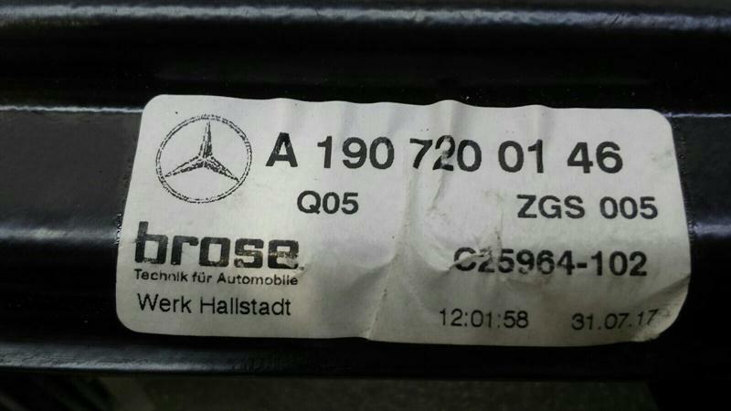 Mercedes GT C190 GTR Left Front Door Winder A1907200146 Window Regulator Front Left