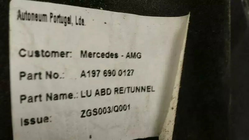 Mercedes GT C190 GT R AMG UNDERTRAY A1976820011 underfloor trim