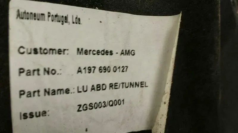 Mercedes GT C190 GT R AMG UNDERTRAY A1976820011 underfloor trim