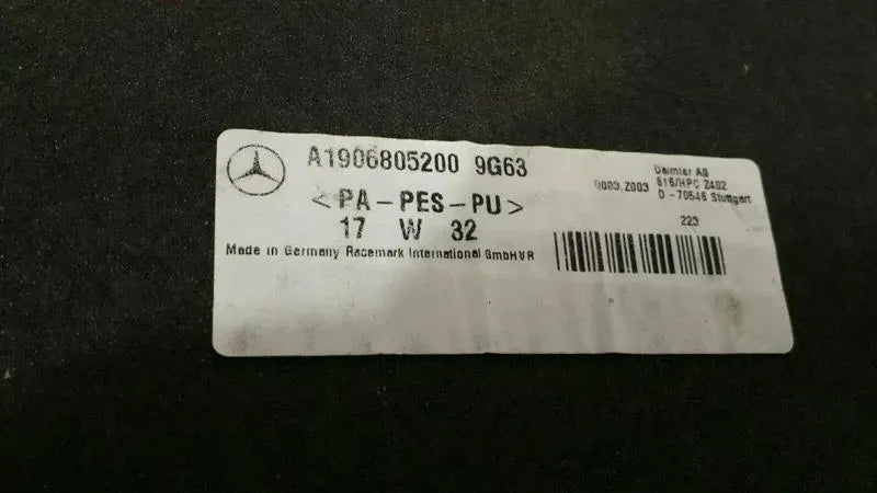 Mercedes GT C190 GTR Floor Mat A1906804800 RHD RIGHT HANDLE 9G63