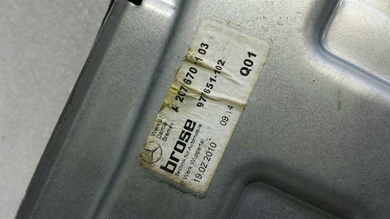 Mercedes E Class W207 RLH Door Winder A2076701903 Window Regulator Rear Left