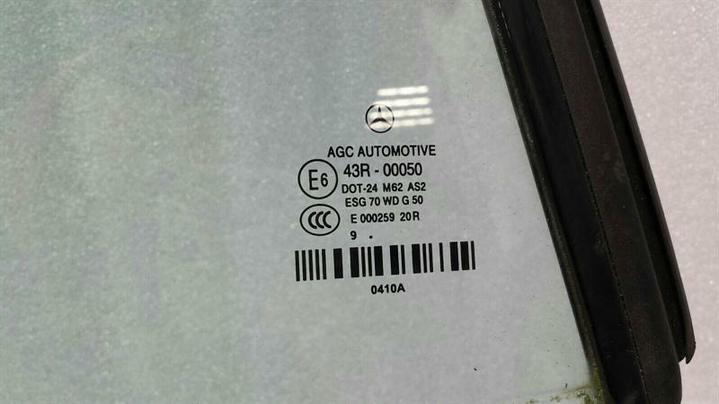 Mercedes E Class W207 Right Rear 1/4 Glass A2076701800 Door Glass 1/4 Rear Right
