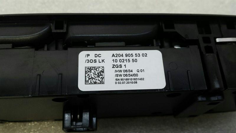 Mercedes GLK X204 Main Window Switch A2049055302 Switch