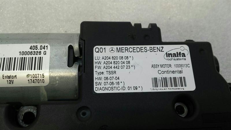 Mercedes GLK X204 Sun Roof Engine A2048200808 Sunroof Engine